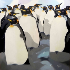 14 penguins by federico cortese