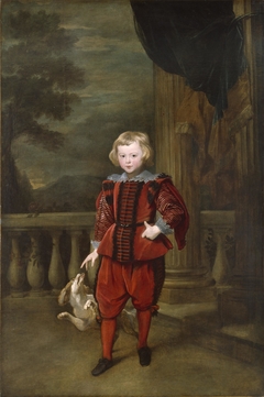 A Boy Standing on a Terrace by Anthony van Dyck