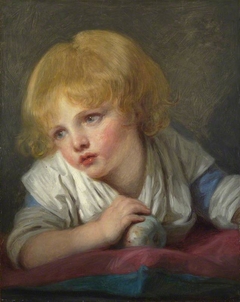 A Child with an Apple by Jean-Baptiste Greuze