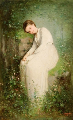 A flower among the flowers by Nicolae Grigorescu