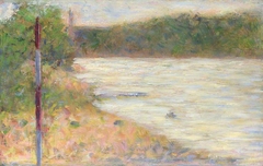 A River Bank (The Seine at Asnières) by Georges Seurat