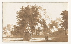 A Sculpture Group in the Garden of Honselaarsdijk Castle by Jan de Bisschop