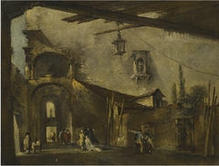 A Street in Venice by Francesco Guardi