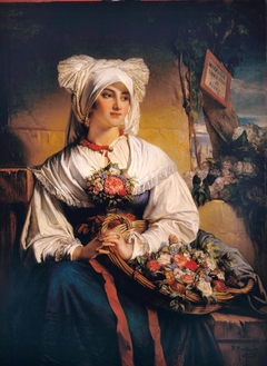 A Trieste flower girl by Jean-François Portaels