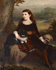 Alice Frances Theodora Wythes, Marchioness of Bristol (1875-1957) as a Young Girl by Clement Burlison