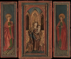 Altar Shrine with Madonna and Child with Donor by Anonymous