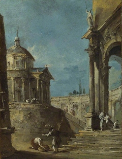 An Architectural Caprice by Francesco Guardi