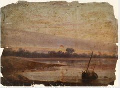 An Estuary at Evening by William Howis senior