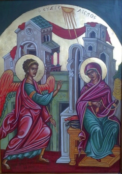 Annunciation by Tasso Pappas