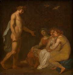 Apollo charging the Parcae to visit Ceres, who has fled from the Earth by Nicolai Abildgaard