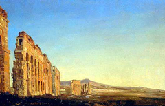 Aqueducts in the Roman Campagna by Ippolito Caffi