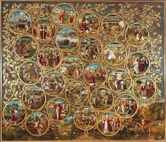 Babenberg family tree triptych by Hans Part