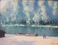 Banks of the Loing by Alfred Sisley