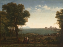 Battle on a Bridge by Claude Lorrain