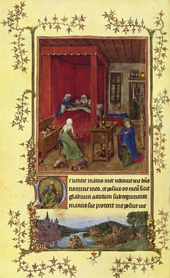 Birth of John the Baptist by Jan van Eyck