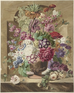 Bloemstuk by Pieter van Loo