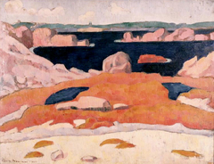 Bord de mer en Bretagne, Saint-Briac by Émile Bernard