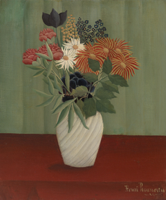 Bouquet of Flowers with China Asters and Tokyos by Henri Rousseau