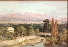 Carpentras Aqueduct and Mont Ventoux by Jules Laurens