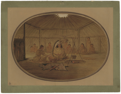 Catlin Feasted by the Mandan Chief by George Catlin