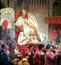 Ceremonial Carrying of Pope Pius VIII into the St Peter Cathedral in 1829 by Horace Vernet