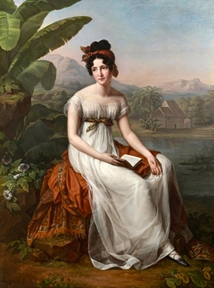 Césarine de Houdetot, Baronne de Barante, reading Paul et Virginie by Louise Bouteiller