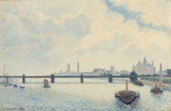 Charing Cross Bridge, London by Camille Pissarro