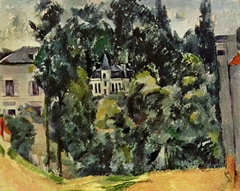 Château des environs de Paris by Paul Cézanne