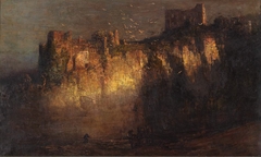 Chepstow Castle (1900) by Arthur Streeton