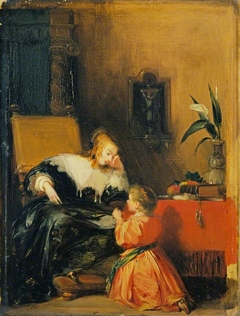 Child at Prayer by Richard Parkes Bonington