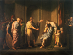 Cleombrotus Ordered into Banishment by Leonidas II, King of Sparta by Benjamin West