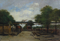 Construction of an Elevated Railway:  Bridge over the Cours de Vincennes by Paul Désiré Trouillebert