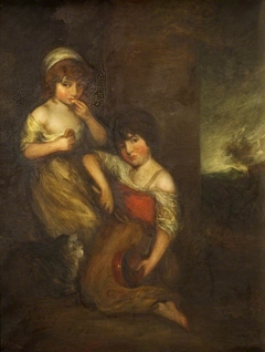 Cottage Children ('Young Hobbinol and Ganderetta') by after Thomas Gainsborough RA