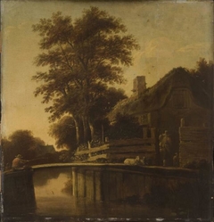 Cottage on the Waterside by Pieter de Bloot