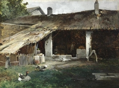 Cour de ferme by René Pierre Charles Princeteau