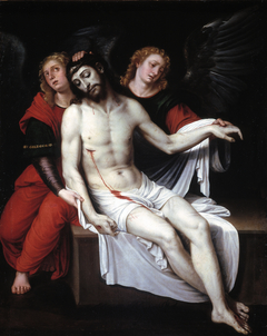 Cristo muerto sostenido por dos ángeles by Francisco Ribalta