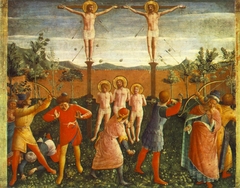 Crucifixion of Saints Cosmas and Damian by Fra Angelico