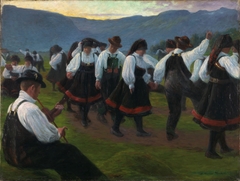 Dance in Setesdal by Gustav Wentzel