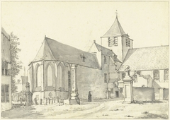 De kerk te Laeken bij Brussel by Gerrit Lamberts