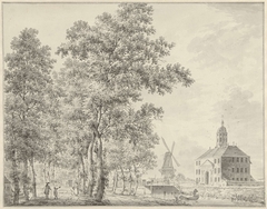 De Muiderpoort te Amsterdam by Hermanus Petrus Schouten