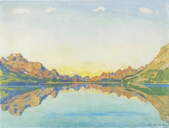 Der Silvaplanersee im Herbst by Ferdinand Hodler