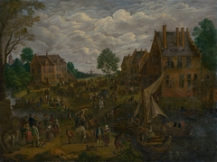 Dutch Market by Jan Brueghel st