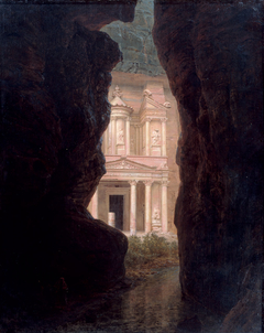 El Khasne, Petra by Frederic Edwin Church