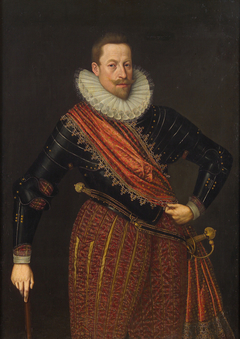 Emperor Matthias (1557-1619) as Archduke, with baton by Lucas van Valckenborch