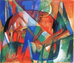 Fabeltier II (Pferd) by Franz Marc