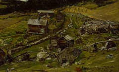 Farm in Valdres by Gerhard Munthe