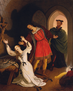 Faust und Gretchen im Kerker by Ludwig Ferdinand Schnorr von Carolsfeld