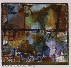Fenster und Palmen by Paul Klee