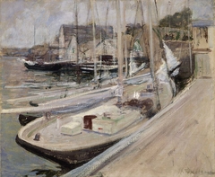 Fishing Boats at Gloucester by John Henry Twachtman