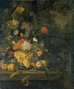 Flowers and Fruit by Jan Weenix